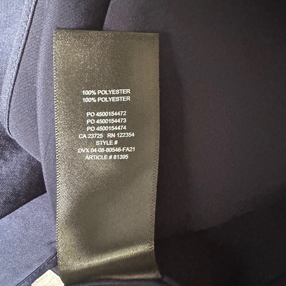 Wilfred Aritzia classic Navy Only Mini slip dress size Large new with tag - Picture 7 of 7